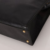 Chanel 1997 Caviar Turnlock North South Tote Bag 24k GP