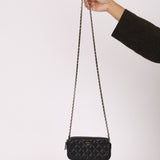 Chanel 2018 Caviar Double Zipper Wallet on Chain Crossbody