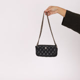 Chanel 2018 Caviar Double Zipper Wallet on Chain Crossbody