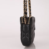 Chanel 2018 Caviar Double Zipper Wallet on Chain Crossbody