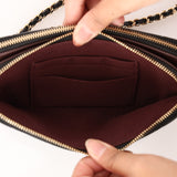 Chanel 2018 Caviar Double Zipper Wallet on Chain Crossbody