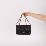 Chanel 1996 Lambskin Small Diana Flap 24K GP