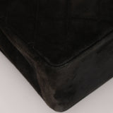 Chanel 1991 Suede CC Maxi Timeless Turnlock Flap Bag