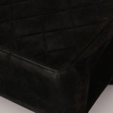 Chanel 1991 Suede CC Maxi Timeless Turnlock Flap Bag