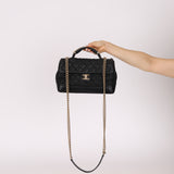 Chanel 2013 Caviar Globe Trotter Medium Flap Bag