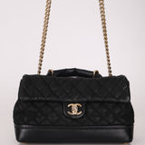 Chanel 2013 Caviar Globe Trotter Medium Flap Bag
