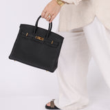 Hermès 2016 Birkin 25 Noir Togo GHW