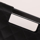 Rare Chanel 2004 Wood Handle Black Satin Mini Tote