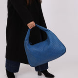 Bottega Veneta Intrecciato Blue Medium Hobo