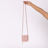 Chanel Caviar Mini Pink Square Crossbody Bag