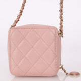 Chanel Caviar Mini Pink Square Crossbody Bag