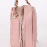 Chanel Caviar Mini Pink Square Crossbody Bag