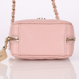 Chanel Caviar Mini Pink Square Crossbody Bag