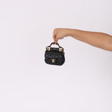 Chanel 2021 Calfskin Mini Top Handle Flap