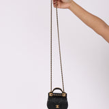 Chanel 2021 Calfskin Mini Top Handle Flap