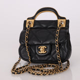 Chanel 2021 Calfskin Mini Top Handle Flap