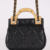 Chanel 2021 Calfskin Mini Top Handle Flap