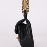 Chanel 2021 Calfskin Mini Top Handle Flap