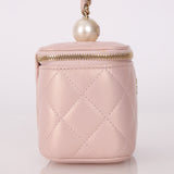 Chanel 2021 Caviar Iridescent Pearl Mini Vanity