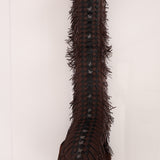 Limited Edition Bottega Veneta 2003 Intrecciato Suede Fringe Boho Hobo