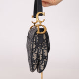 Dior 2019 Oblique Mini Saddle Bag with Guitar Strap