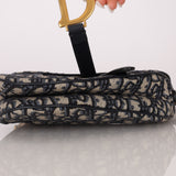 Dior 2019 Oblique Mini Saddle Bag with Guitar Strap