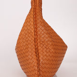 Bottega Veneta Orange Medium Intrecciato Hobo Bag