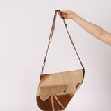 Limited Edition Dior 2002 Ponyhair Baudrier Saddle Bag
