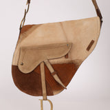 Limited Edition Dior 2002 Ponyhair Baudrier Saddle Bag