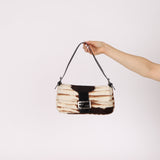 Fendi Animal Print Ponyhair Baguette