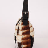 Fendi Animal Print Ponyhair Baguette
