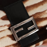 Fendi Animal Print Ponyhair Baguette