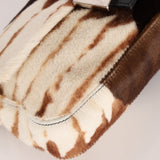 Fendi Animal Print Ponyhair Baguette