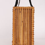 Fendi Rattan and Bamboo Small Tote