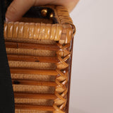 Fendi Rattan and Bamboo Small Tote