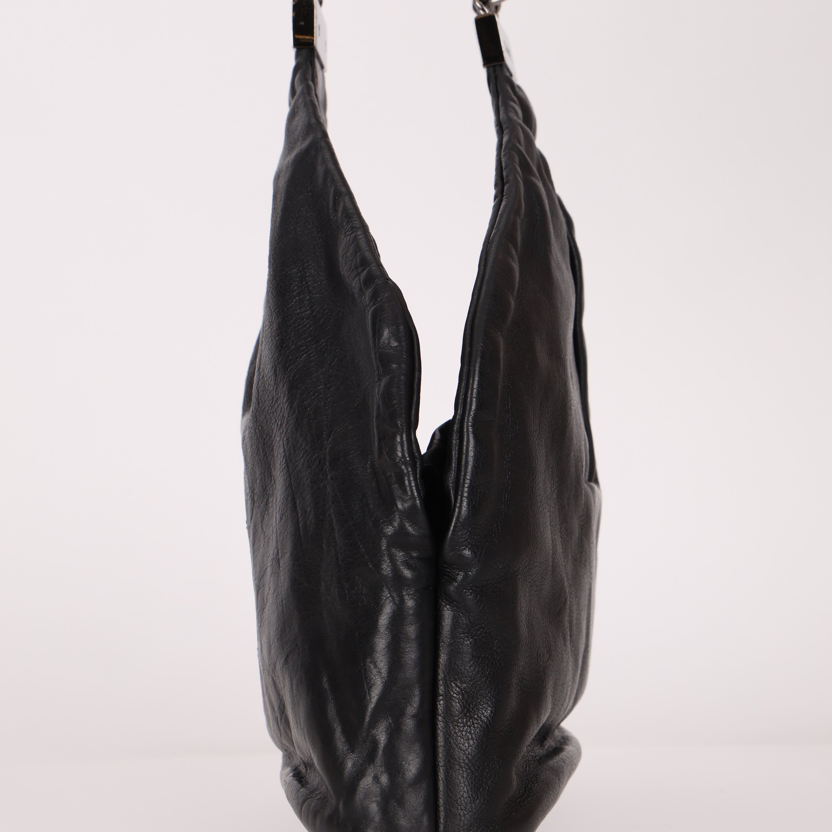 Chanel Calfskin Chain Hobo Bag