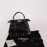 Fendi Velvet Marble ISeeU Medium Peekaboo