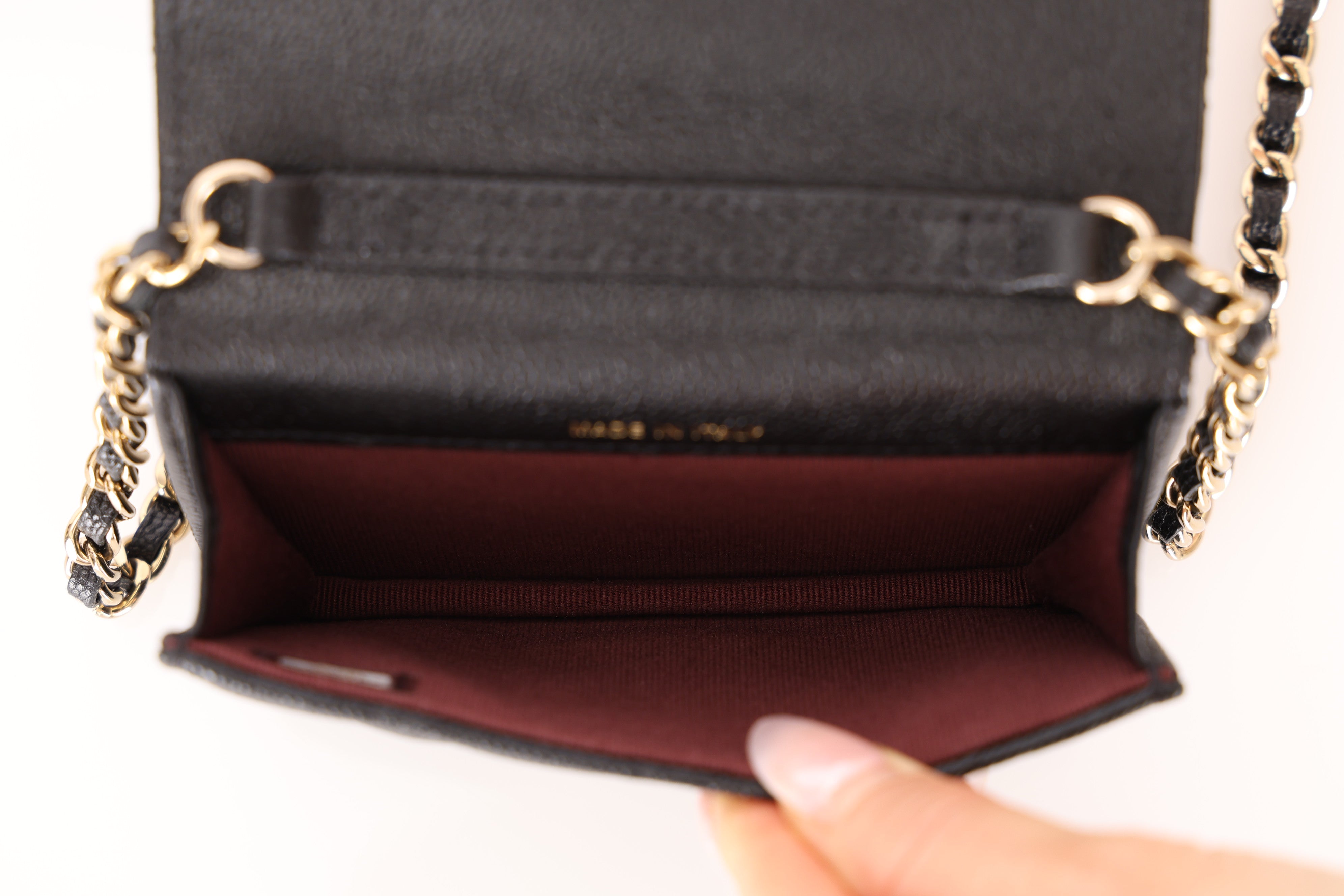 Chanel 2021 Classic Flap Cardholder with Chain