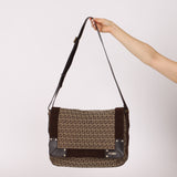 Fendi Zucchino Flap Shoulder Bag