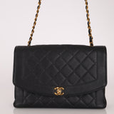 Rare Chanel 1996 Caviar Large Diana Flap Bag