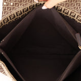 Fendi Zucchino Flap Shoulder Bag