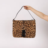Fendi Ponyhair Jaguar Zip Mamma Baguette