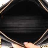 Chanel 1996 Caviar Turnlock Pocket Zip Chain Tote 24K GP