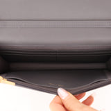 Chanel 2022 Camellia Turnlock Caviar Wallet on Chain