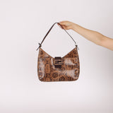 Rare Fendi Python Palmier Shoulder Bag