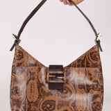 Rare Fendi Python Palmier Shoulder Bag