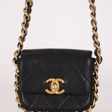 Chanel 2023 Mini Quilted Calfskin Framing Chain Flap Bag