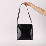 Celine Patent Logo Shoulder Bag