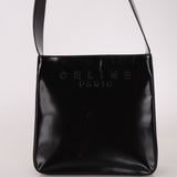 Celine Patent Logo Shoulder Bag