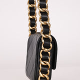 Chanel 2023 Mini Quilted Calfskin Framing Chain Flap Bag